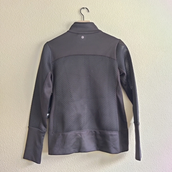 90 Degree Black Mesh Zip-up Up Jacket - Picture 2 of 8